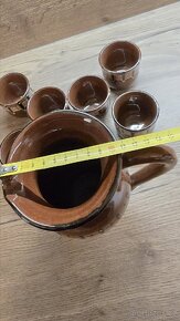 Keramika sada 6 hrníčků a džbán - 2