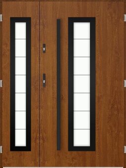 Dvoukřídlé dveře HEVELIUS DUO s madlem - 2