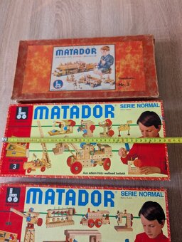 Starobylá stavebnice MATADOR, 3 ks. - 2