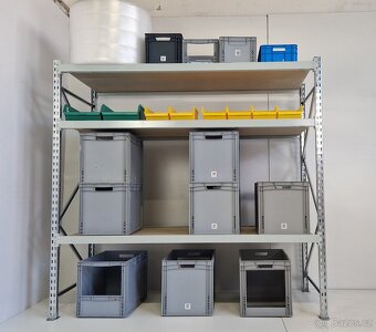 Průmyslový policový regál – pevný a kvalitní. - 2