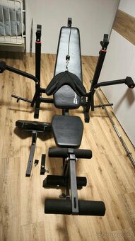 Tréninková lavice+vzpěračská tyč+závaží - 2