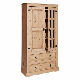 Dřevěná vitrína CORONA vosk 16254 - 2