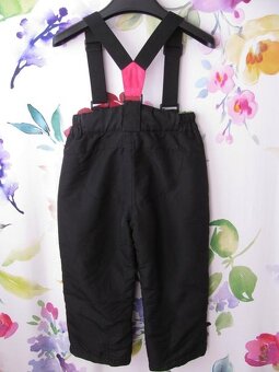 Černé oteplovačky ,lyžařské kalhoty TOM TINO vel.104 - 2