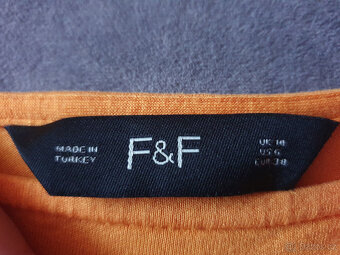 F&F krátké oranžové letní šaty, vel. 38 - 2
