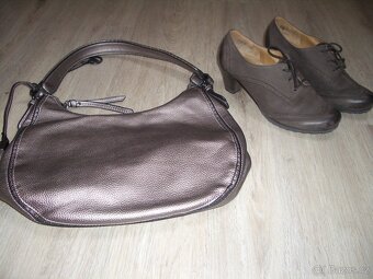 Dámské kožené boty vel.37,5 a kabelka zn.GABOR TOP stav - 2