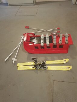 Sáne + lyže pro zimní radovánky - 2