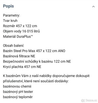 Bazén Steel Pro Max 457 x 122 cm - 2