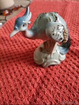 Páv, porcelánová soška - 2