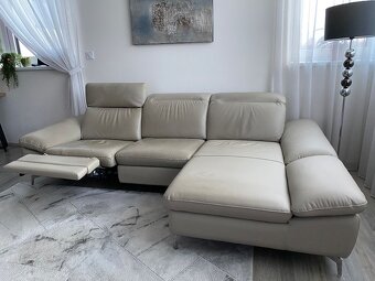 Kožená sedačka s výsuvem - 2