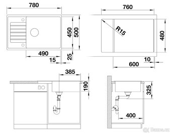 Dřez Blanco Zia XL 6 S Compact - 2