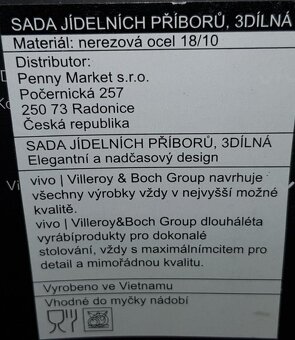 3dílná sada příborů Vivo - 2