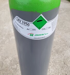 Nová, plná tlaková láhev mix Ar/CO2 (Corgon) 8l 200 Barů - 2