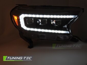 Přední světla Ford Ranger V 16-22 černé TRU LED DRL - 2