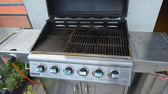 Plynový nerezový BBQ gril se 6 hořáky+bočním hořákem CHICAGO - 2