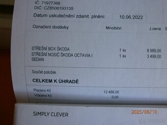 Střešní nosič ŠKODA OCTAVIA I - 2