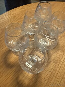 Prodám - 6x broušená sklenice - 2