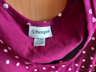 Fialové těhotenské triko vel. 40/42 zn. Bonprix - 2