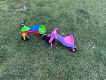 Odrážedlo, šlapací tříkolka, sekačka bublifuk - 2