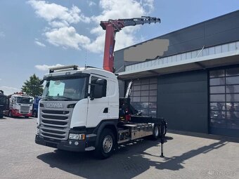 Scania G 410 LB-6x2–Hákový nosič kontejnerů+HR-HMF 2620 K5 - 2