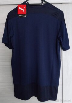Tričko(nové) PUMA orig.(tmavě modré s černými lemy) - 2