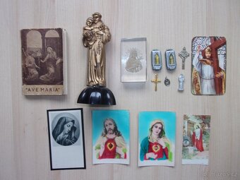 STARÉ NÁBOŽENSKÉ PAMÁTKY, ŠKAPULÍŘ, KŘÍŽEK, MADONKA.... - 2