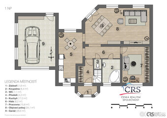 RD 8+1/G,B,T, ležící na pozemku o velikosti 840 m2, Přezleti - 2