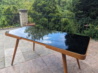 Retro stůl brusel (60. léta) z opaxitu v hezkém stavu - 2