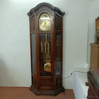 Luxusní rustikální podlahové hodiny s osvětlením . - 2