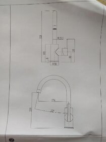 Dřezová baterie granitová černá - 2