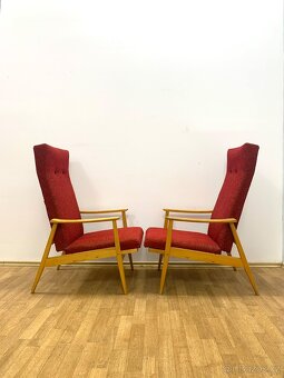 Retro kŕesla TON 60. léta polohovací - 2