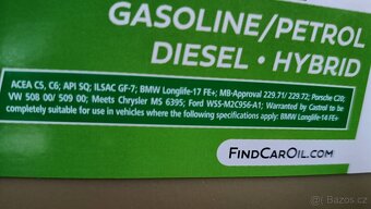 CASTROL EDGE 0W-20 LL IV VW FORD BMW MB - 2