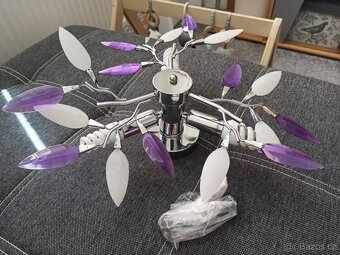 Stropní světlo - křišťálové listy - - 2