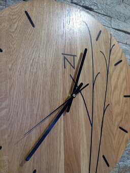 Hodiny masiv dub 45cm (2,5cm tl) - 2