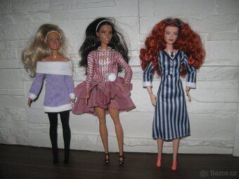A sada 3ks oblečků na Barbie: šaty - 2