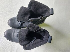 Dámské zimní modré kozačky vel. 36 - 2