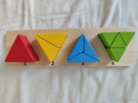 Dřevěné geometrické puzzle - 2