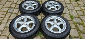Disky s límcem EMR 15", 4x108, letní pneu 195/60/15 - pošlu - 2