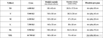 Psí bouda bez krytiny, s přepážkou a zástěnou, 6 velikostí - 2