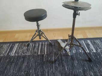 Hi hat + stolička k bicím - 2