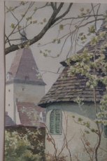 Oskar SLAVÍČEK obraz Znojmo s Vlkovou věží - 2