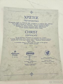 Sběratelských nástěnný talíř s certifikátem - 2