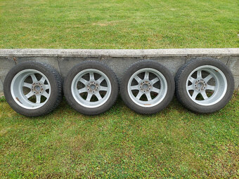 4x alu 6,5x16' 5x114,3 + šrouby a zimní pneu 205/55 R16 - 2