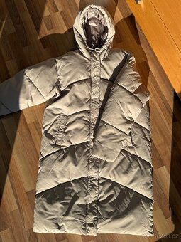 Hřejivá teplá delší bunda - kabát, nová Vel. XL - 2