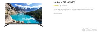 Televize Full HD 43" Sencor SLE 43F18TCS - 2