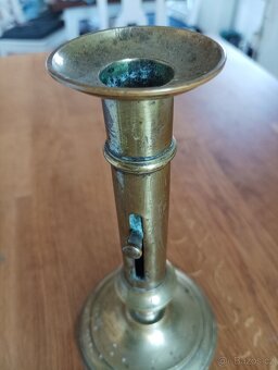 MOSAZNÝ EMPÍROVÝ SVÍCEN BIEDERMAIER 19. STOLETÍ FRANCIE - 2