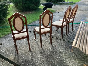 starožitná jídelní souprava stůl a 4 židle - 2