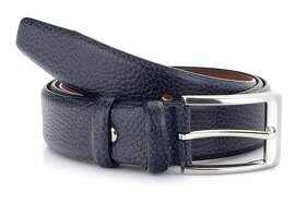 Pánský kožený opasek M3523 o šířce 3,5 cm - 2