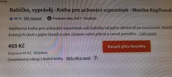 Upomínková knížka Babičko vyprávěj - 2