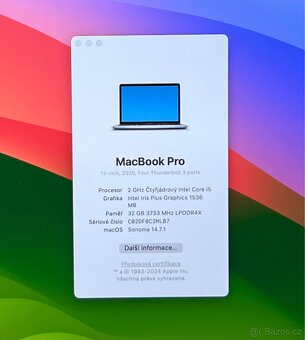 MacBook Pro 2020/32GB RAM/i5/1TB SSD/Záruka - 2