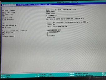 Prodám Lenovo IdeaPad S540-15IWL GTX (81SW) – i7, 12 GB RAM, - 2
